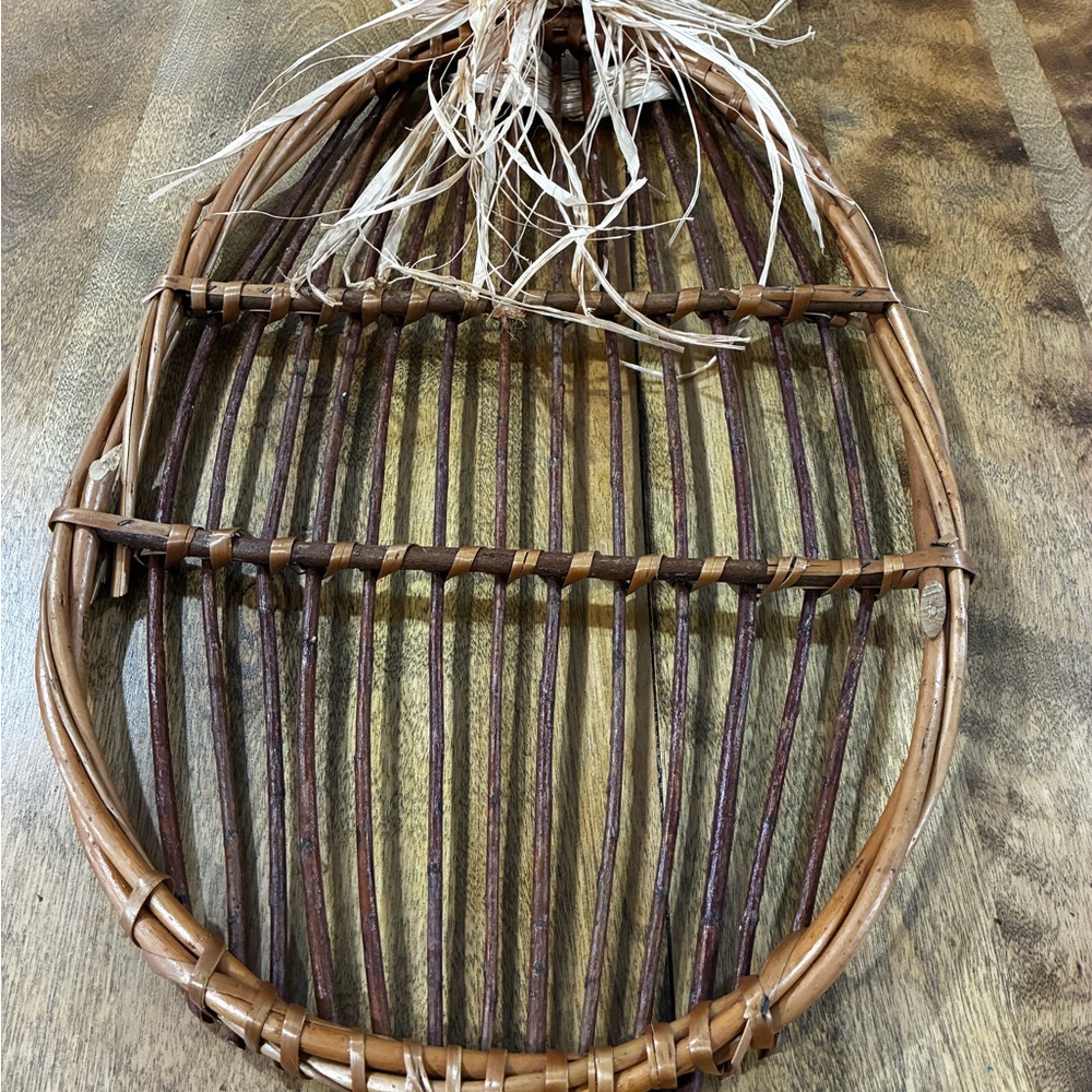 🔥Rustic Woven Oval Wall Basket - Brown